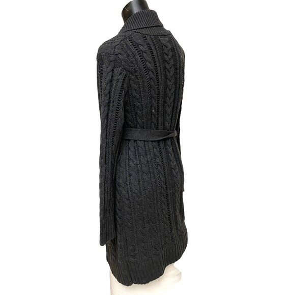NEW Romeo & Juliet Couture Charcoal Gray Long Cardigan Sweater Size Small - Picture 4 of 7